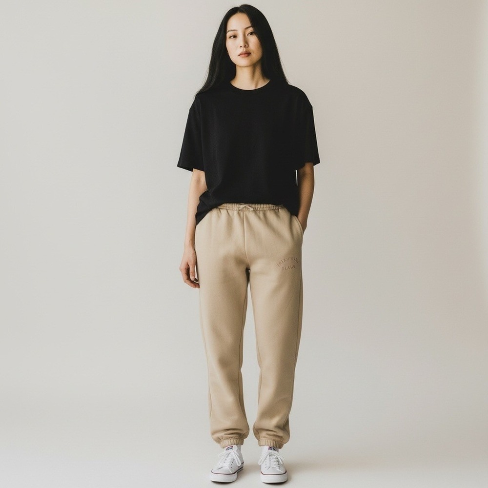 Blank Essentials Beige Jogger‎ Sweatpants Medium NWT